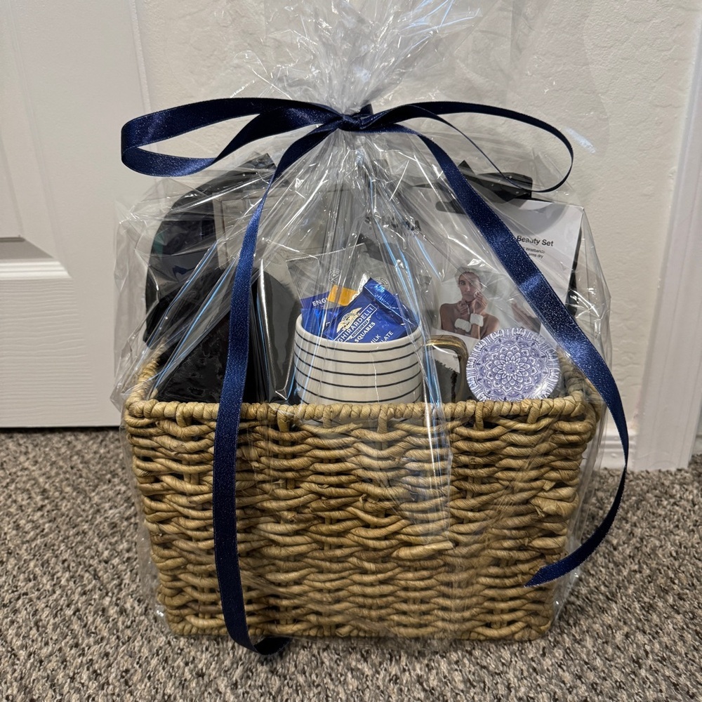 Gift Basket for Her | Self Care | Spa Set | Pamper | Blue and Black Theme